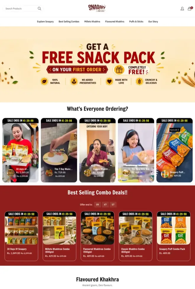 The Snaqary website