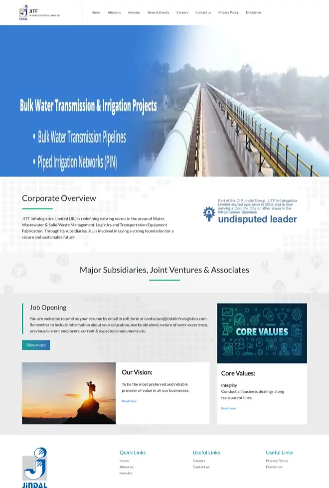 The Jindal Groups website